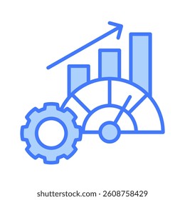 Performance Metrics Icon Element for Design