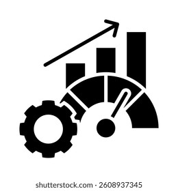 Performance Metrics Icon Element for Design