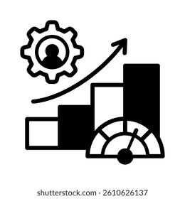 Performance Metrics Icon Element for Design