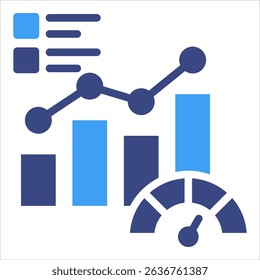 Performance Metrics Icon Element For Design