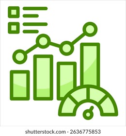 Performance Metrics Icon Element For Design