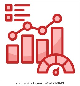 Performance Metrics Icon Element For Design