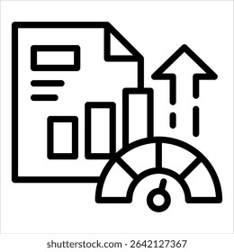 Performance Metrics Icon Element For Design
