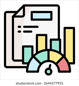 Elemento De Icono De Métricas De Rendimiento Para Diseño