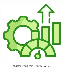 Performance Metrics Icon Element For Design