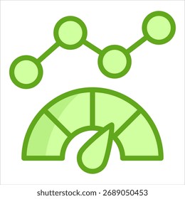 Elemento De Icono De Métricas De Rendimiento Para Diseño