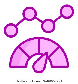 Performance Metrics Icon Element For Design