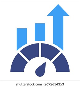 Performance Metrics Icon Element For Design