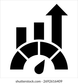 Performance Metrics Icon Element For Design