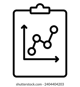 Performance Metrics Icon line vector illustration