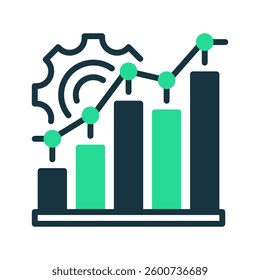 Performance Metrics Line Icon, Outline Symbol for Business Growth, Data Analysis, Productivity Measurement, Key Performance Indicators, and Success Tracking. Vector Sign Icon.