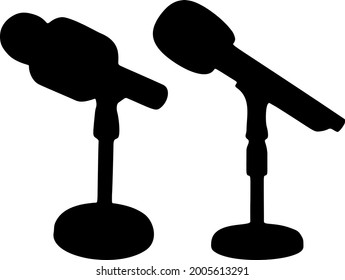 Performance microphones included. Vector image.