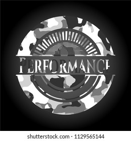 Performance on grey camouflaged texture