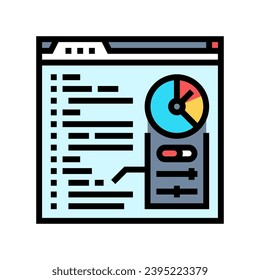 performance optimization software color icon vector. performance optimization software sign. isolated symbol illustration