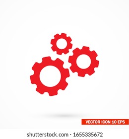 Performance outline icon gear isolated on background for website design, mobile apps, user interface gear . Editable stroke gear. Vector illustration, eps 10 gear