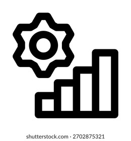 Performance Professional Line Icon. Modern minimal vector illustration representing efficiency, productivity, and system optimization metrics.
