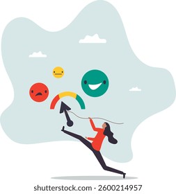 Performance rating or customer feedback, credit score or satisfaction measurement, quality control or improvement .character for design