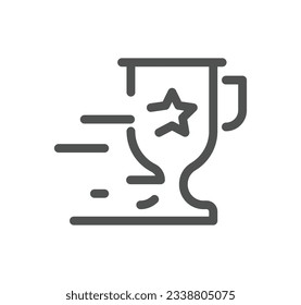 Performance related icon outline and linear vector.