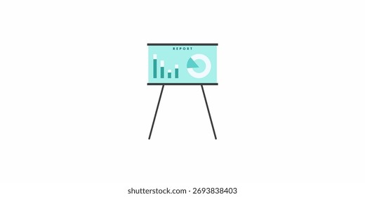 performance report presentation board illustration