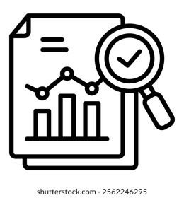 Performance Review Icon Element For Design