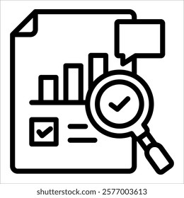 Performance Review Icon Element For Design