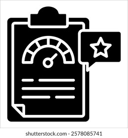 Performance Review Icon Element For Design