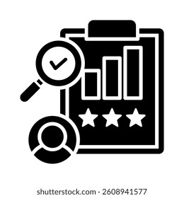 Performance Review Icon Element for Design