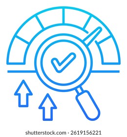 Elemento de icono de revisión de rendimiento para el diseño