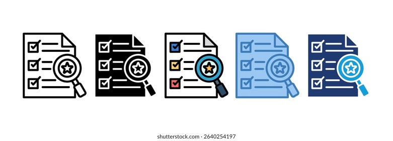 Performance Review Icon Element For Design