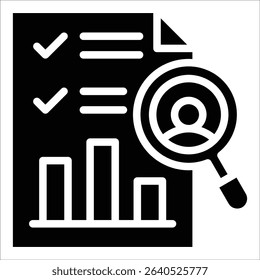 Performance Review Icon Element For Design