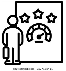 Elemento De Icono De Revisión De Rendimiento Para Diseño