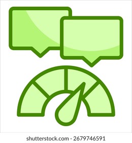 Performance Review Icon Element For Design