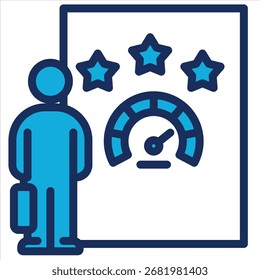 Elemento De Icono De Revisión De Rendimiento Para Diseño