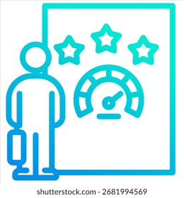 Elemento De Icono De Revisión De Rendimiento Para Diseño