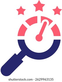 Performance Review Icon Fill Vector Illustration