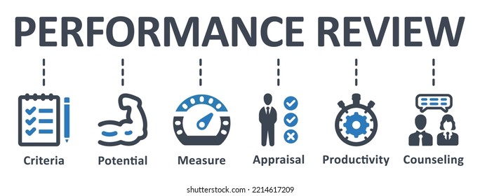Performance Review icon - vector illustration . Performance, Review, job, appraisal, potential, criteria, measure, productivity, counseling, infographic, template, concept, banner, icon set, icons .