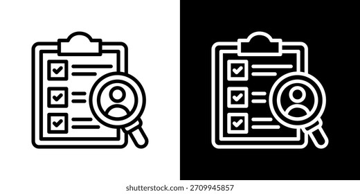 Icono de revisión de rendimiento Ilustración vectorial. Diseño De Línea Fresca Construido Para Una Flexibilidad Creativa En Versiones Claras Y Oscuras.