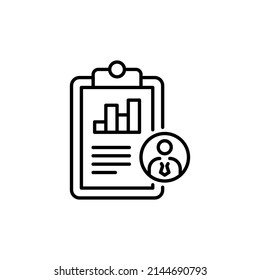 Performance Review Icon In Vector. Logotype