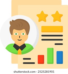 Performance Review Vector Icon Design Symbol