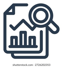 Icono de Vector de revisión de rendimiento para HRMS