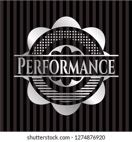 Performance silvery shiny emblem