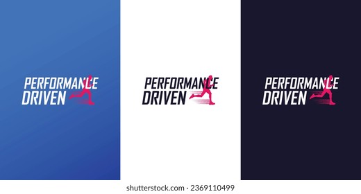 Design-Vektorgrafik des Performance Sport-Logos
