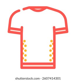 performance t shirt quick dry color icon vector. performance t shirt quick dry sign. isolated symbol illustration