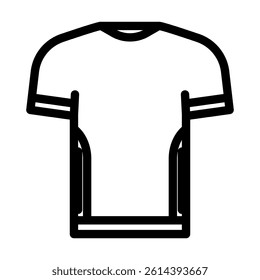 performance t shirt quick dry line icon vector. performance t shirt quick dry sign. isolated contour symbol black illustration