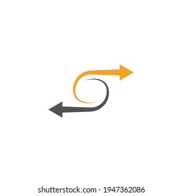 Performance target Arrows vector illustration icon Logo Template design