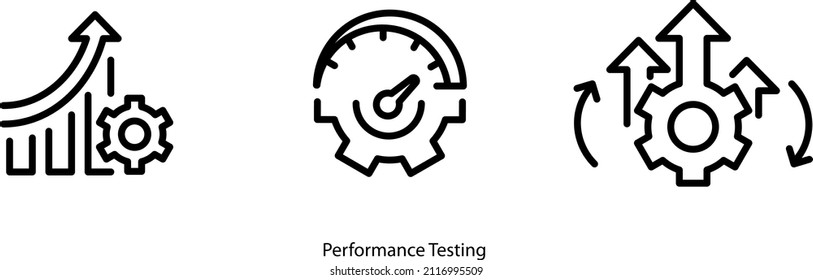 Performance Testing icon  ,vector illustration