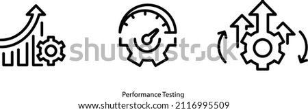 Performance Testing icon  ,vector illustration