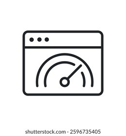 Performance thin line icons. Perfect pixel on transparent 