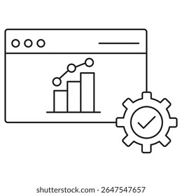 Performance Tracking Icon, Measuring Success The Power of Performance Tracking, Real-Time Insights Optimizing Outcomes with Performance Metrics, vector