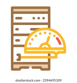 performance tuning database color icon vector. performance tuning database sign. isolated symbol illustration